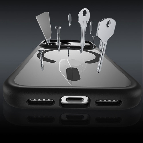 Benks Etui Magnetic Mist Metal Frame (C.K.FF.AP.GR.A069) do Iphone 17 Pro szary (Camera Control Button)