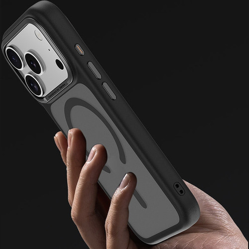 Benks Etui Magnetic Mist Metal Frame (C.K.FF.AP.GR.A069) do Iphone 17 Pro szary (Camera Control Button)