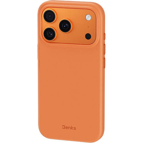 Benks Etui Magnetic Vita Pro Silicone (C.K.QY.AP.OR.A069) do Iphone 17 Pro pomarańczowy (Camera Control Button)