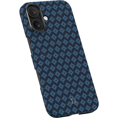 Benks Etui Magnetic Armor Air Armor Grid Kevlar Metal Frame 600D (C.K.FL.AP.BE.0067) do Iphone 17 niebieski