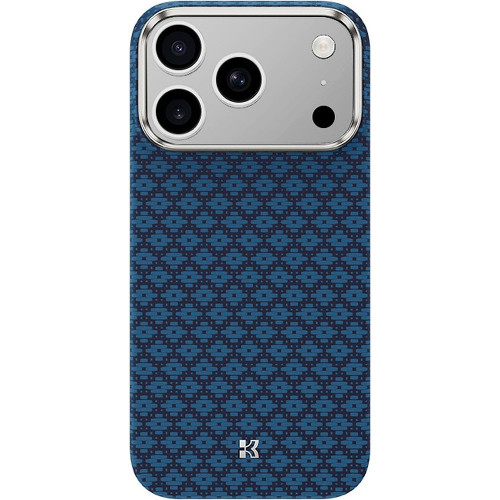 Benks Etui Magnetic Armor Air Armor Grid Kevlar Metal Frame 600D (C.K.FL.AP.BE.0069) do Iphone 17 Pro niebieski