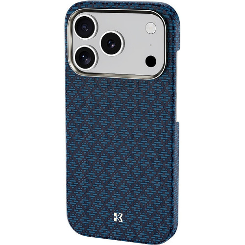 Benks Etui Magnetic Armor Air Armor Grid Kevlar Metal Frame 600D (C.K.FL.AP.BE.0069) do Iphone 17 Pro niebieski