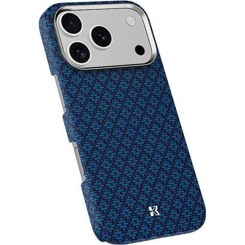 Benks Etui Magnetic Armor Air Armor Grid Kevlar Metal Frame 600D (C.K.FL.AP.BE.0069) do Iphone 17 Pro niebieski