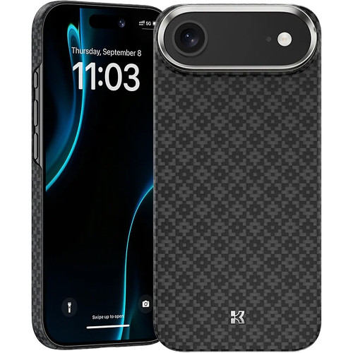 Benks Etui Magnetic Armor Air Armor Grid Kevlar Metal Frame 600D (B068) do Iphone 17 Air czarne
