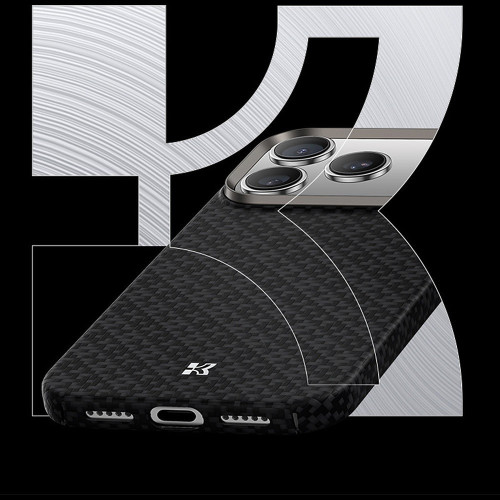 Benks Etui Magnetic Armor Air Armor Grid Kevlar Metal Frame 600D (B068) do Iphone 17 Air czarne