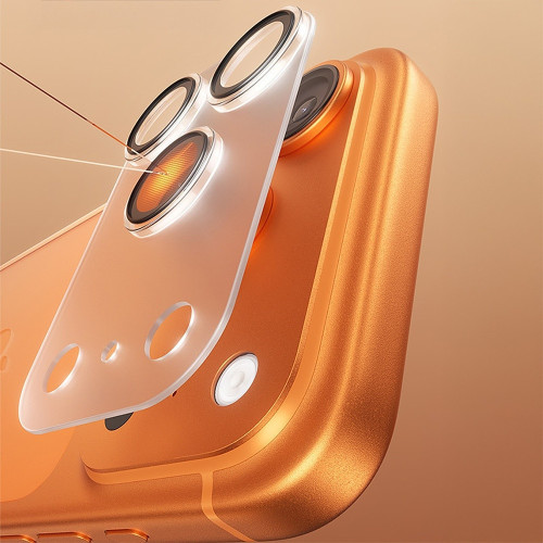 Benks Tempered Glass Air Shield Matte Integrated Lens Protector (C.M.SX.AP.TM.C067) for Iphone 17/16 (lens 2 pieces) transparent