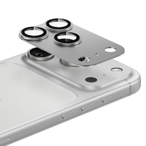 Benks Tempered Glass Glass Warrior Metal Integrated Lens Protector (C069) for iPhone 17 Pro (3-piece lens) white