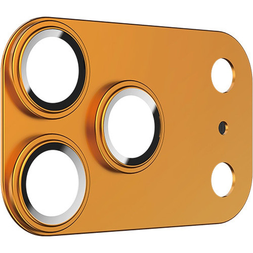 Benks Tempered Glass Glass Warrior Metal Integrated Lens Protector (C069) for Iphone 17 Pro (3 lens) orange
