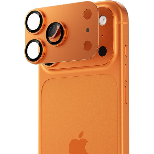 Benks Tempered Glass Glass Warrior Metal Integrated Lens Protector (C069) for Iphone 17 Pro (3 lens) orange