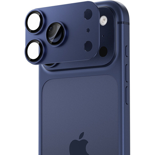 Benks Tempered Glass Glass Warrior Metal Integrated Lens Protector (C070) for iPhone 17 Pro Max (3 lens set) blue