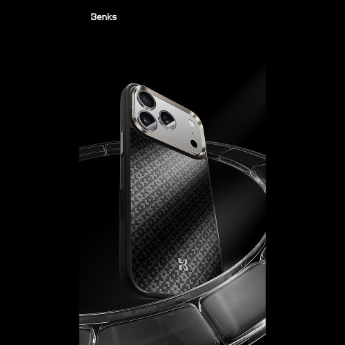Benks Etui Magnetic Armor Pro Armor Grid Kevlar Metal Frame 600D (C.K.FL.AP.BK.Y069) do Iphone 17 Pro czarne