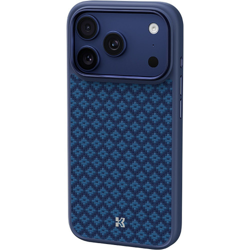 Benks Etui Magnetic Armor Pro Armor Grid Kevlar Metal Frame 600D (C.K.FL.AP.BE.YB69) do Iphone 17 Pro niebieskie