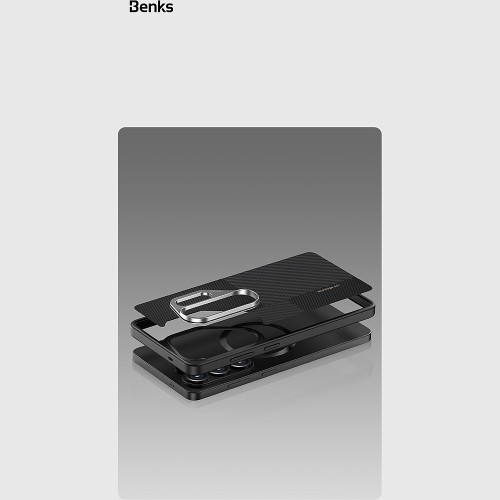 Benks Etui Montage Magnetic Armor Pro Kevlar Metal Frame 600D+1500D (C.K.FL.SA.BK.L050) do Samsung Galaxy S26 Ultra czarny