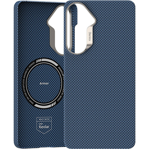Benks Etui Magnetic Armor Tint Kevlar 1000D (B049) do Samsung Galaxy S26 Plus niebieski