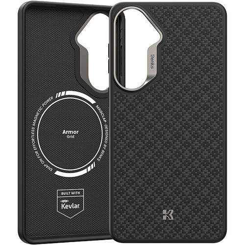Benks Etui Magnetic Armor Pro Armor Grid Kevlar Metal Frame 600D (C.K.FL.SA.BK.H048) do Samsung Galaxy S26 czarne
