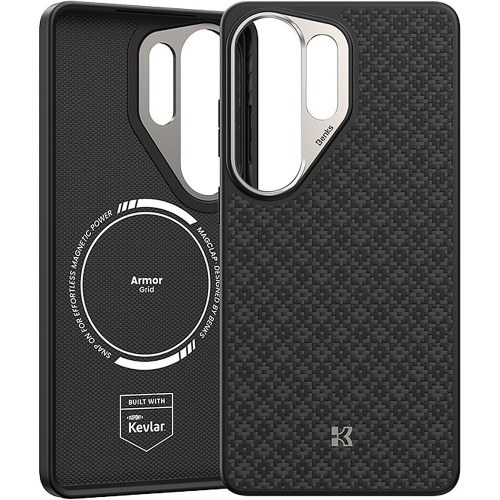 Benks Etui Magnetic Armor Pro Armor Grid Kevlar Metal Frame 600D (C.K.FL.SA.BK.H050) do Samsung Galaxy S26 Ultra czarne
