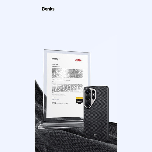 Benks Etui Magnetic Armor Pro Armor Grid Kevlar Metal Frame 600D (C.K.FL.SA.BK.H050) do Samsung Galaxy S26 Ultra czarne