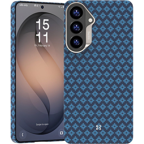 Benks Etui Magnetic Armor Air Armor Grid Kevlar Metal Frame 600D (A049) do Samsung Galaxy S26 Plus niebieskie