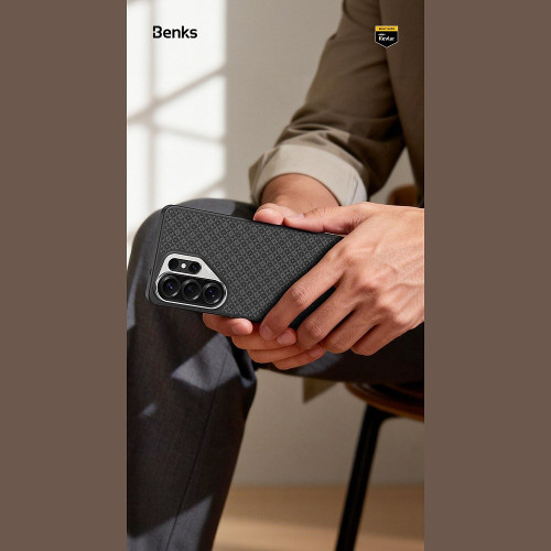 Benks Etui Magnetic Armor Pro Armor Grid Kevlar Metal Frame 600D (C.K.FL.SA.BK.H050) do Samsung Galaxy S26 Ultra czarne