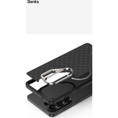 Benks Etui Magnetic Armor Pro Armor Grid Kevlar Metal Frame 600D (C.K.FL.SA.BK.H050) do Samsung Galaxy S26 Ultra czarne