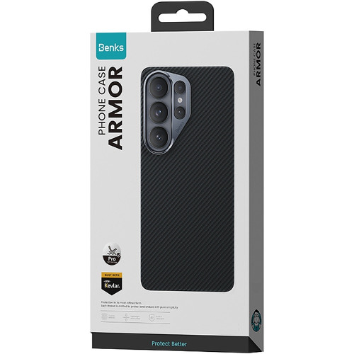 Benks Etui Magnetic Armor Pro Kevlar Metal Frame 600D (G049) do Samsung Galaxy S26 Plus czarny