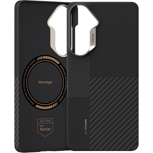 Benks Etui Montage Magnetic Armor Air Kevlar Metal Frame 600D+1500D (F048) do Samsung Galaxy S26 czarny