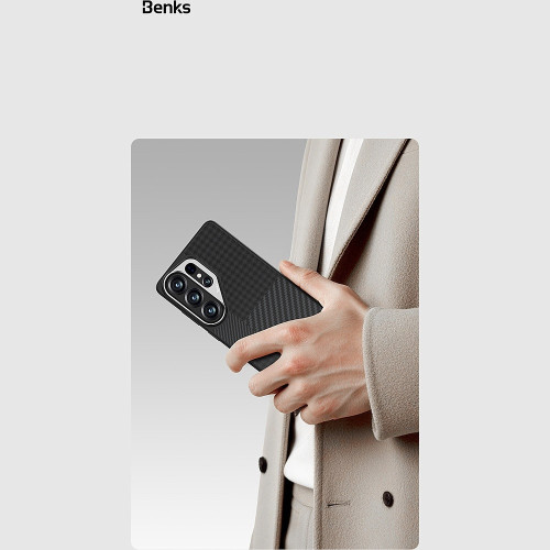 Benks Etui Montage Magnetic Armor Pro Kevlar Metal Frame 600D+1500D (L049) do Samsung Galaxy S26 Plus czarny
