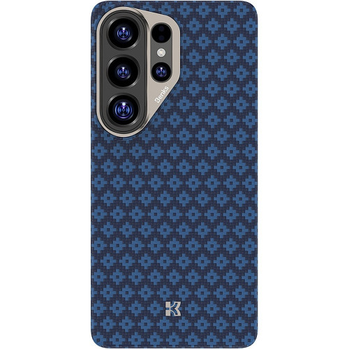 Benks Etui Magnetic Armor Air Armor Grid Kevlar Metal Frame 600D (A050) do Samsung Galaxy S26 Ultra niebieskie