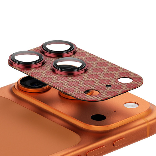 Benks Tempered Glass Armor Warrior Lens (OR69) for iPhone 17 Pro ArmorGrid orange (island)