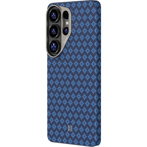 Benks Etui Magnetic Armor Air Armor Grid Kevlar Metal Frame 600D (A050) do Samsung Galaxy S26 Ultra niebieskie