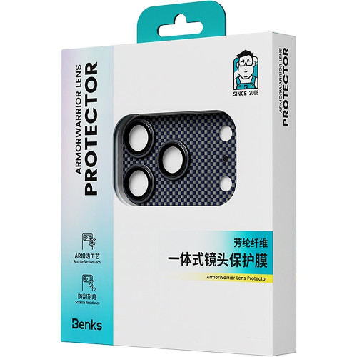 Benks Tempered Glass Armor Warrior Lens (SR70) for iPhone 17 Pro Max Aurora (island)