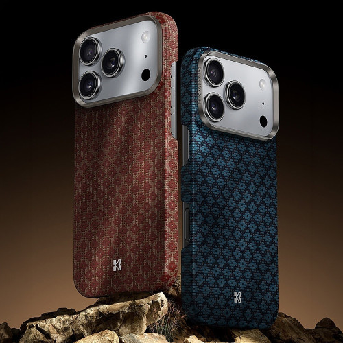 Benks Etui Magnetic Armor Air Armor Grid Kevlar Metal Frame 600D (C.K.FL.AP.GD.H069) do Iphone 17 Pro pomarańczowe