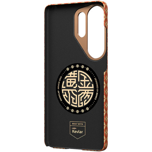 Benks Etui Magnetic Armor Air Armor Grid Kevlar Metal Frame 600D (C.K.FL.SA.GD.A050) do Samsung Galaxy S26 Ultra FORTUNE pomarańczowe