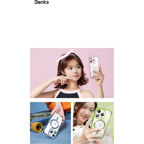 Benks Etui Magnetic Lucent Pro do Iphone 16 Pro zielony