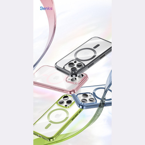 Benks Etui Magnetic Lucent Pro do Iphone 16 Pro zielony