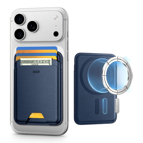 Esr Classic Rfid Magnetic Wallet Magsafe Dark Blue