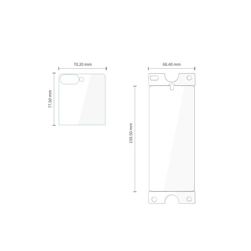 Zestaw Ochronny Tech-protect Easy Set Foil & Glass Fit+ 4in1 Galaxy Z Flip 7 / 8 Clear