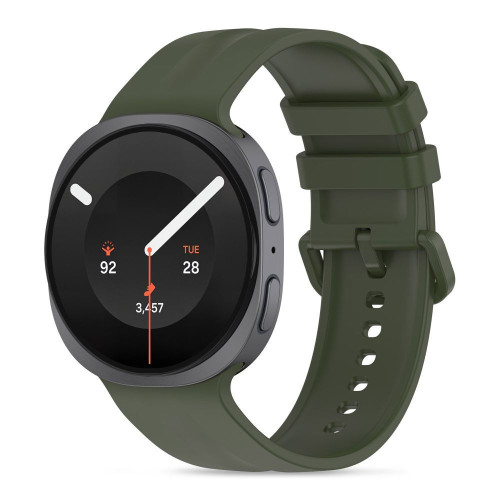Tech-protect Silicone Evo Samsung Galaxy Watch 8 / 9 / Classic (40 / 44 / 46 Mm) Military Green