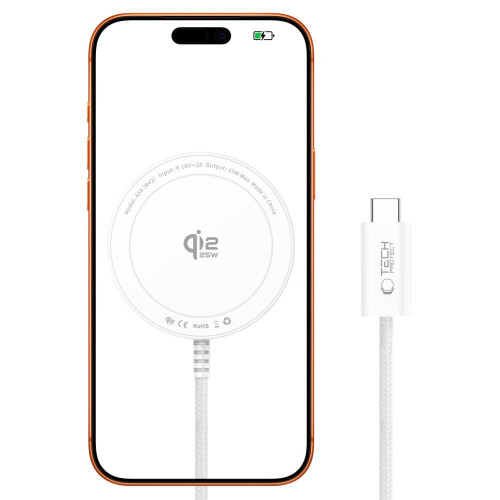 Tech-protect A54 Magnetic Magsafe Wireless Charger 25w Qi2.2 White