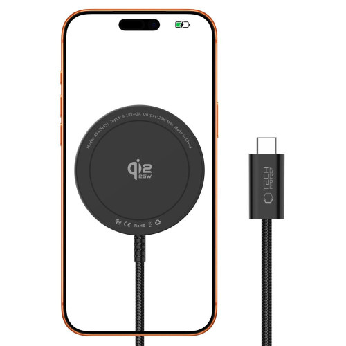 Tech-protect A54 Magnetic Magsafe Wireless Charger 25w Qi2.2 Black
