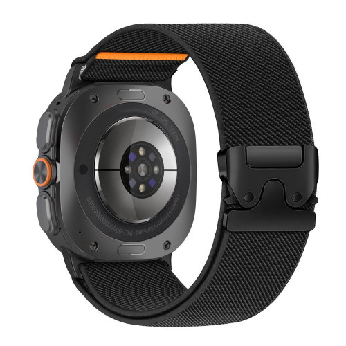 Tech-protect Nylon Clasp Samsung Galaxy Watch Ultra 1 / 2 2024-2026 (47 Mm) Black