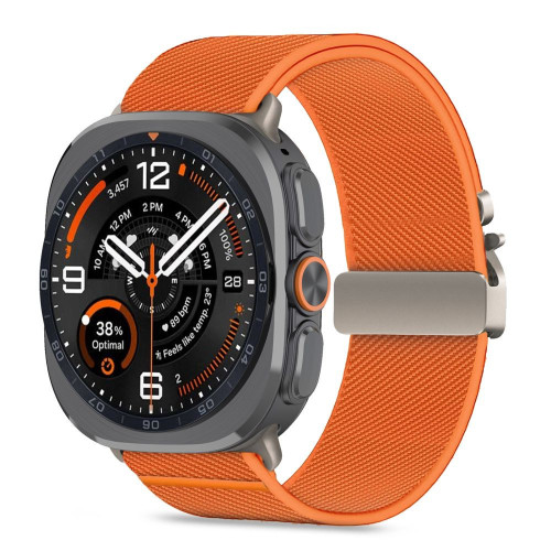 Tech-protect Nylon Clasp Samsung Galaxy Watch Ultra 1 / 2 2024-2026 (47 Mm) Orange