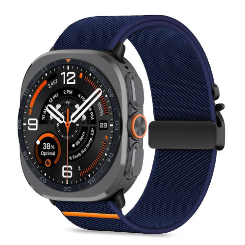 Tech-protect Nylon Clasp Samsung Galaxy Watch Ultra 1 / 2 2024-2026 (47 Mm) Navy Blue