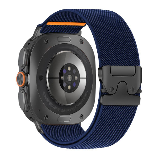 Tech-protect Nylon Clasp Samsung Galaxy Watch Ultra 1 / 2 2024-2026 (47 Mm) Navy Blue