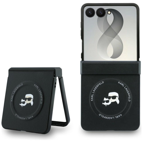 Karl Lagerfeld Karl&Choupette Pins MagSafe case for Samsung Galaxy Z Flip 8 black