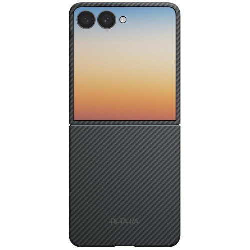 PITAKA Edge Case aramid fiber case for Samsung Galaxy Z Flip 8 black-gray