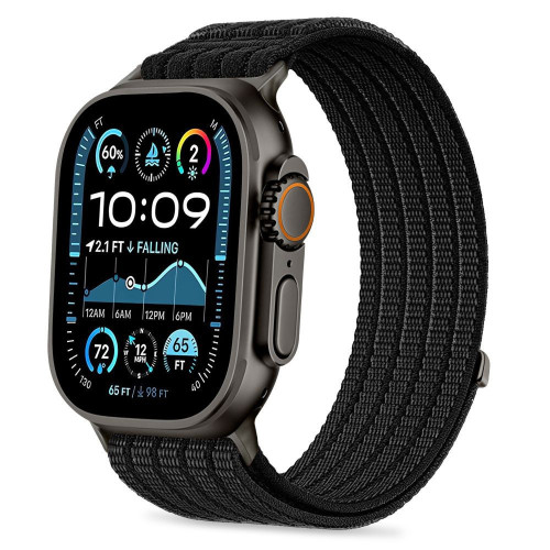 Pasek Tech-Protect Nylon Sport Apple Watch 8 / 9 / 10 / 11 / SE / Ultra 44/45/46/49mm Black
