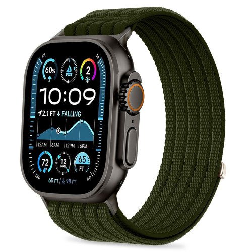 Pasek Tech-Protect Nylon Sport Apple Watch 8 / 9 / 10 / 11 / SE / Ultra 44/45/46/49mm Military Green