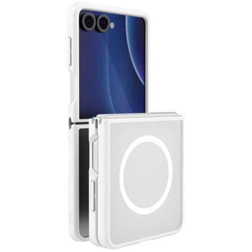 Etui UNIQ Veren AF do Samsung Galaxy Flip8 MagClick Charging biały