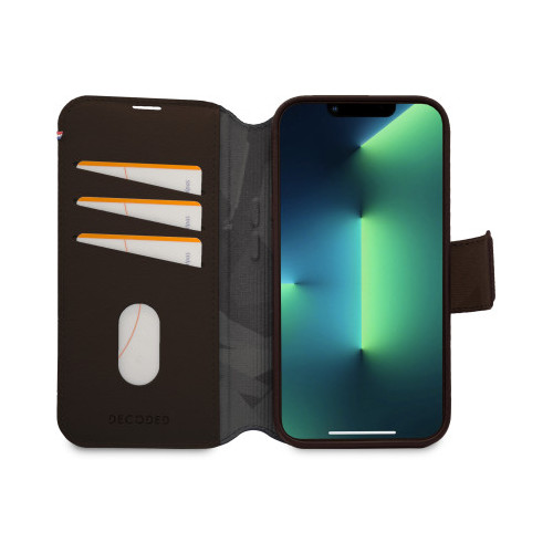 Decoded Detachable Wallet – skórzana obudowa ochronna do iPhone 14 Plus kompatybilna z MagSafe (brown)